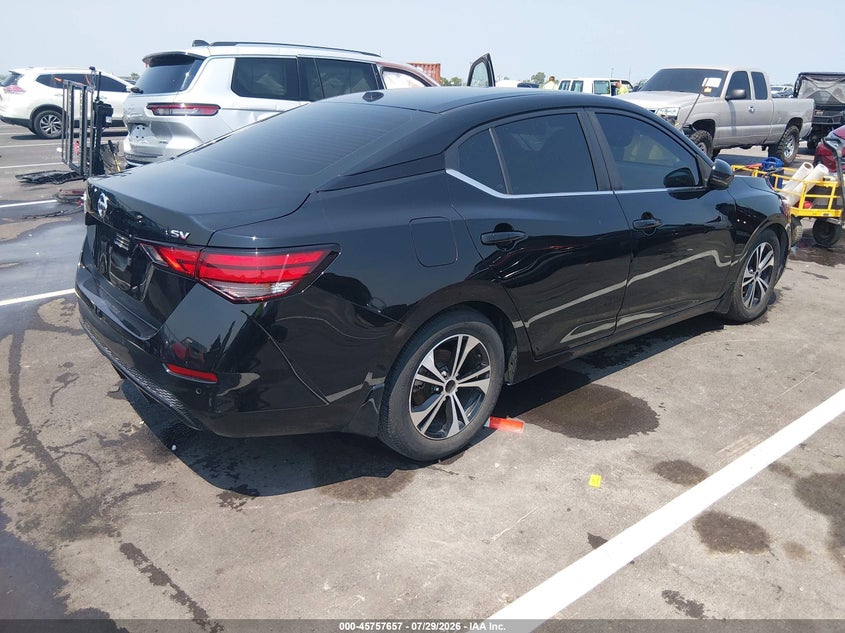 Vin: 3n1ab8cv4ly243490, lot: 46256379, nissan sentra sv xtronic cvt 20204