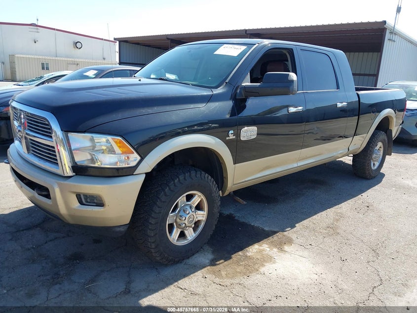 Vin: 3d7ut2hl6bg580989, lot: 46256387, ram ram 2500 laramie longhorn 20112