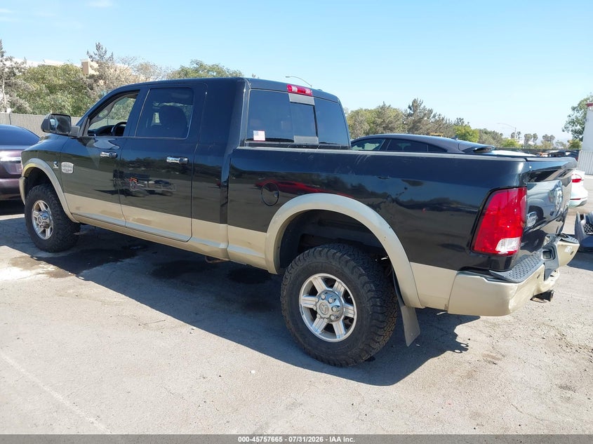 Vin: 3d7ut2hl6bg580989, lot: 46256387, ram ram 2500 laramie longhorn 20113