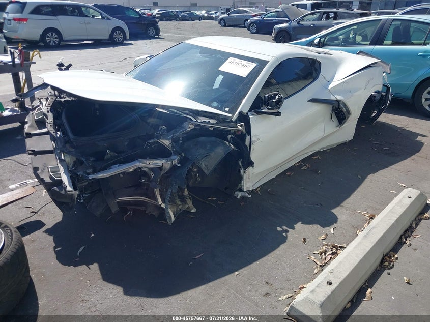Vin: 1g1ya2d45m5122749, lot: 46256389, chevrolet corvette stingray rwd  1lt 20212