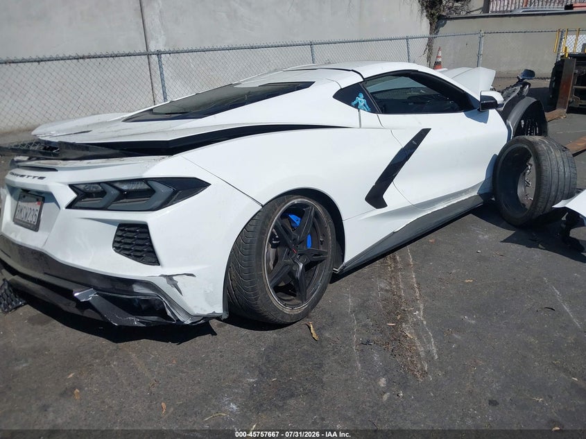 Vin: 1g1ya2d45m5122749, lot: 46256389, chevrolet corvette stingray rwd  1lt 20214