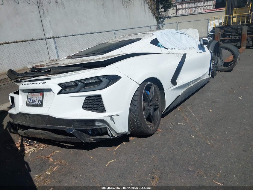 Vin: 1g1ya2d45m5122749, lot: 46256389, chevrolet corvette stingray rwd  1lt 20214