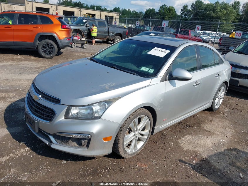 Vin: 1g1pg5sb4f7180257, lot: 46256408, chevrolet cruze ltz 20152
