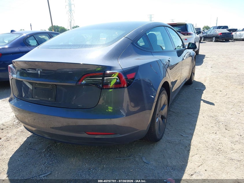 Vin: 5yj3e1ea2pf711507, lot: 46256423, tesla model 3 rear-wheel drive 20234
