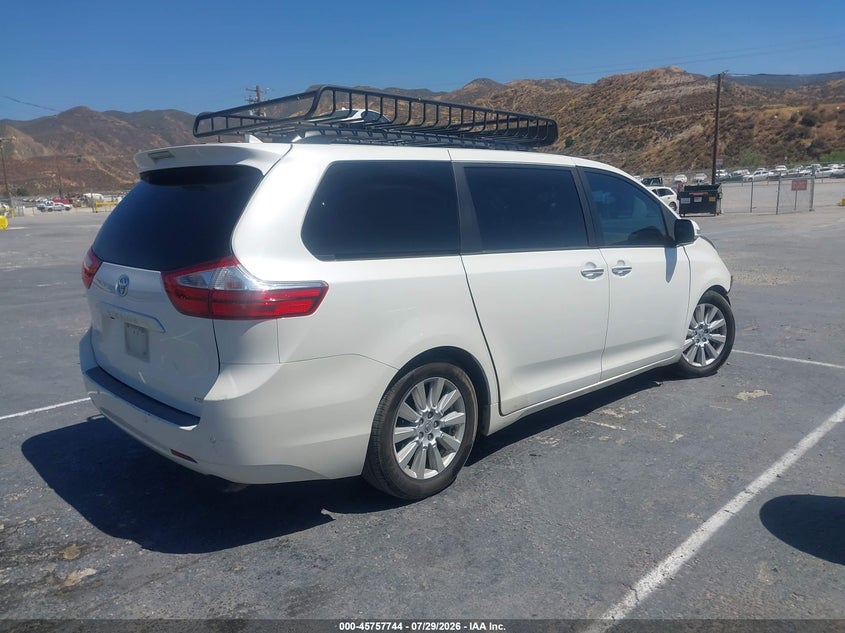 Vin: 5tdyz3dc1hs840876, lot: 46256466, toyota sienna limited 7 passenger 20174