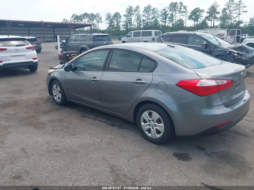 Vin: knafx4a68g5594749, lot: 46256489, kia forte lx 20163