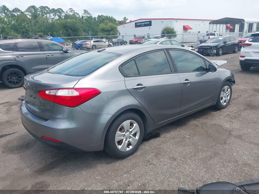 Vin: knafx4a68g5594749, lot: 46256489, kia forte lx 20164
