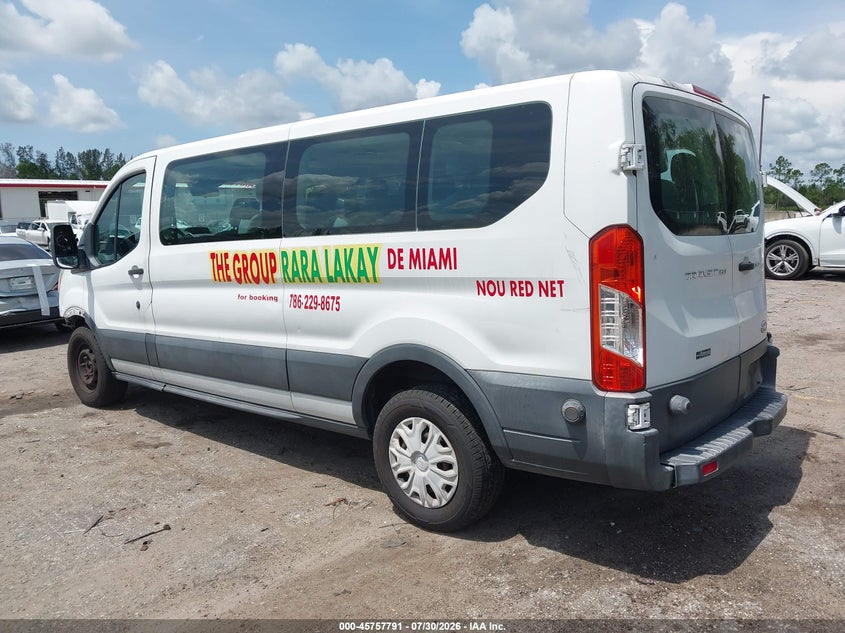 Vin: 1fbzx2zm7fka17917, lot: 46256513, ford transit-350 xlt 20153