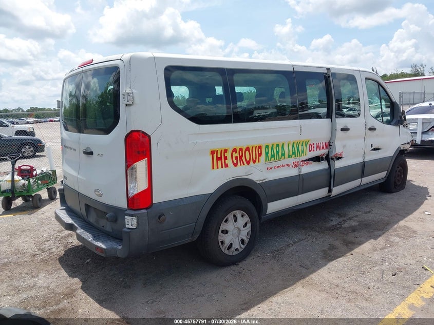 Vin: 1fbzx2zm7fka17917, lot: 46256513, ford transit-350 xlt 20154