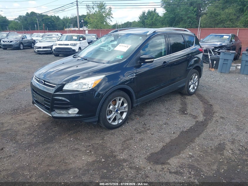 Vin: 1fmcu9j90eue31937, lot: 46256550, ford escape titanium 20142