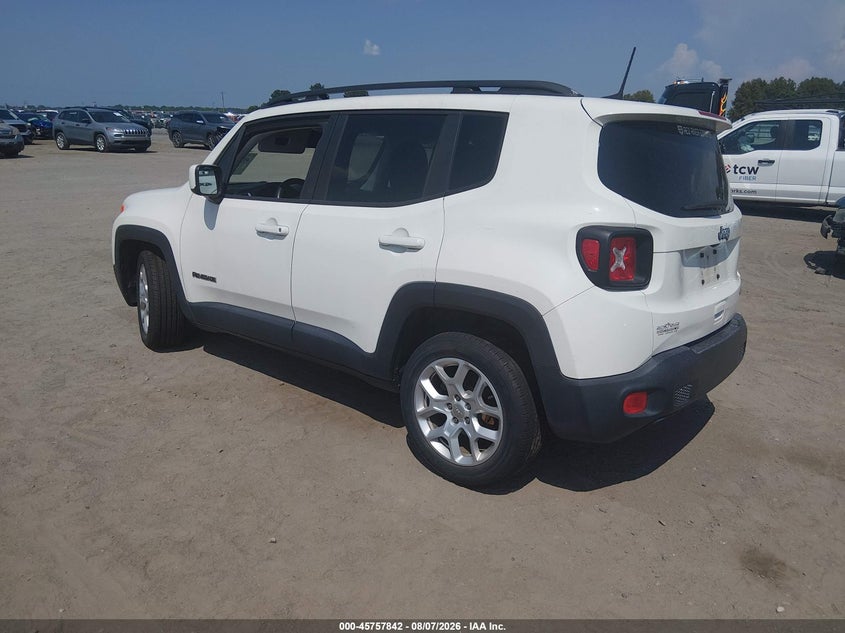 Vin: zaccjabb0jph47415, lot: 46256564, jeep renegade latitude fwd 20183