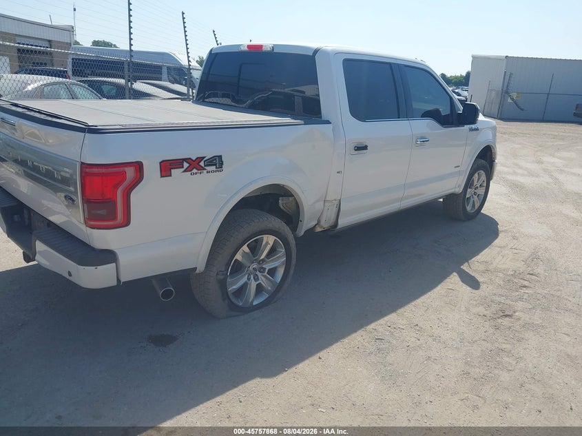 Vin: 1ftew1eg1hfa74116, lot: 46256591, ford f-150 platinum 20174