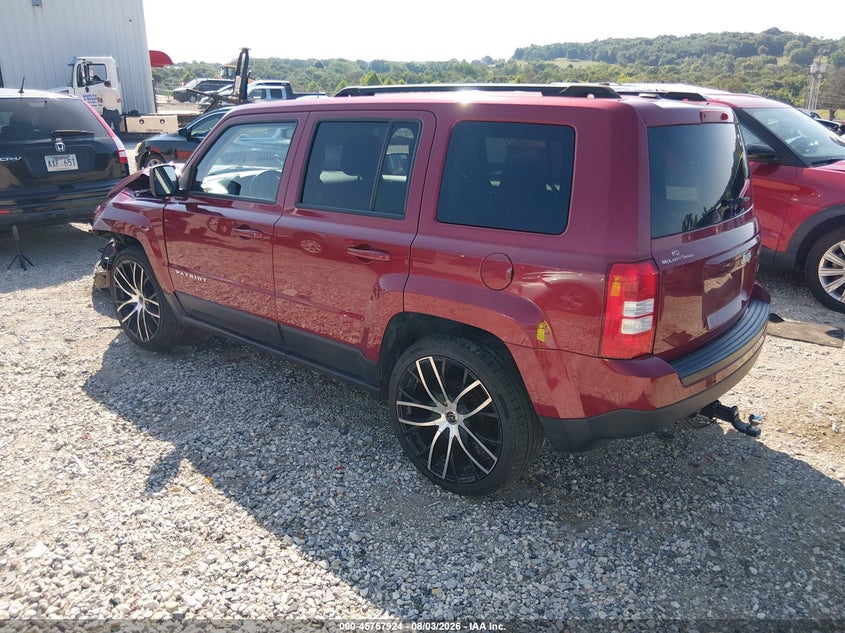 Vin: 1c4njpfb1gd584383, lot: 46256646, jeep patriot latitude 20163