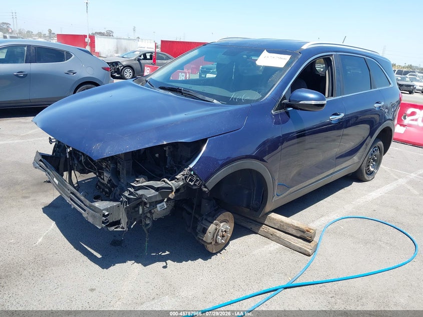 Vin: 5xypg4a59jg372590, lot: 46256688, kia sorento 3.3l lx 20182
