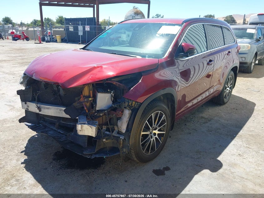 Vin: 5tdjzrfh4hs483044, lot: 46256709, toyota highlander se 20172