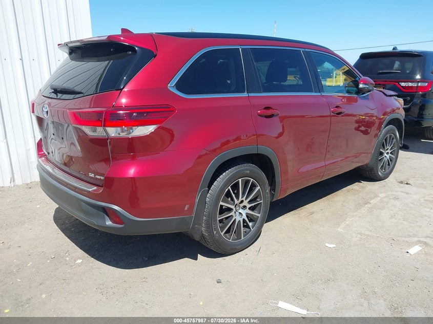 Vin: 5tdjzrfh4hs483044, lot: 46256709, toyota highlander se 20174
