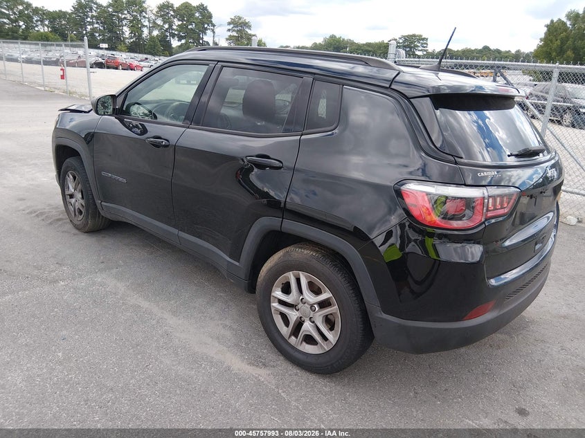 Vin: 3c4njcab7jt411257, lot: 46256715, jeep compass sport fwd 20183