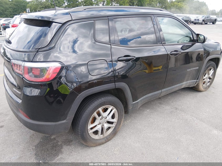 Vin: 3c4njcab7jt411257, lot: 46256715, jeep compass sport fwd 20184