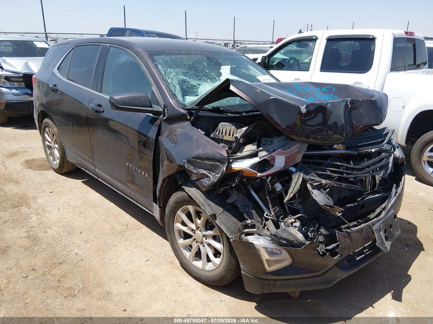 2020 Chevrolet Equinox Fwd Lt 1.5L Turbo, Front, IAAI, VIN 2GNAXKEV7L6138735