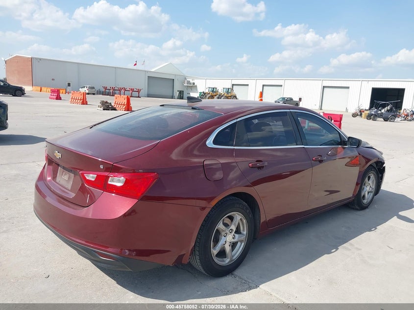Vin: 1g1zb5st8gf261849, lot: 46256774, chevrolet malibu ls 20164