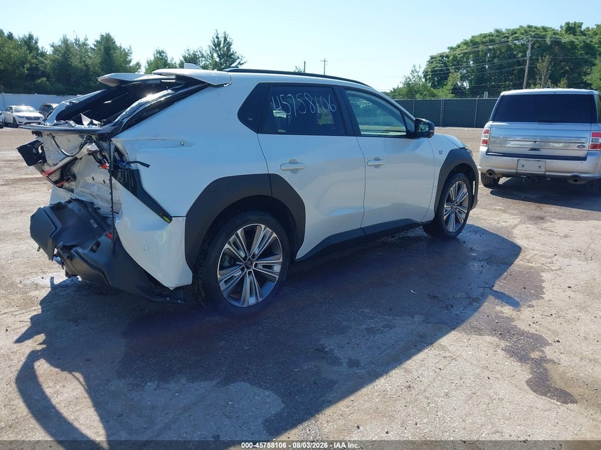 Vin: jtmababa2pa001715, lot: 46256828, subaru solterra limited 20234