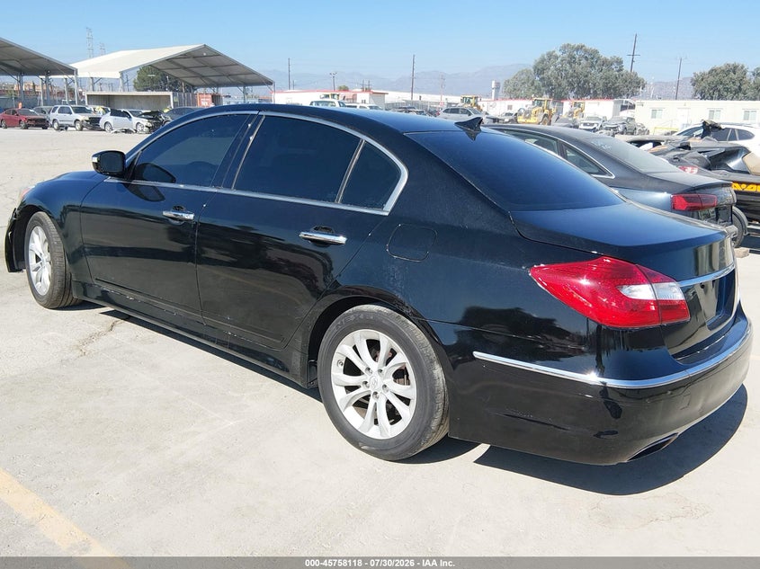 Vin: kmhgc4dd3du237554, lot: 46256840, hyundai genesis 3.8 20133