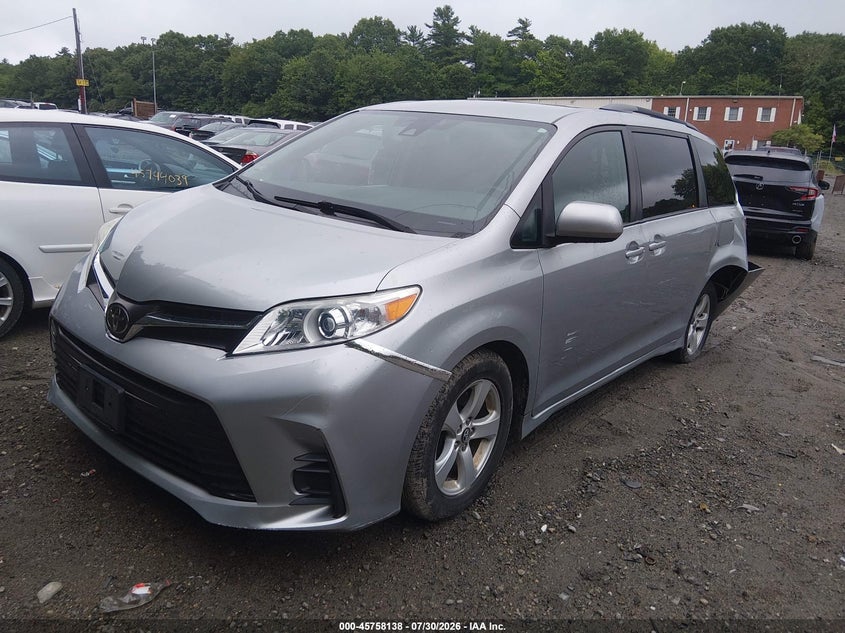 Vin: 5tdkz3dc0ks016784, lot: 46256860, toyota sienna le 8 passenger 20192