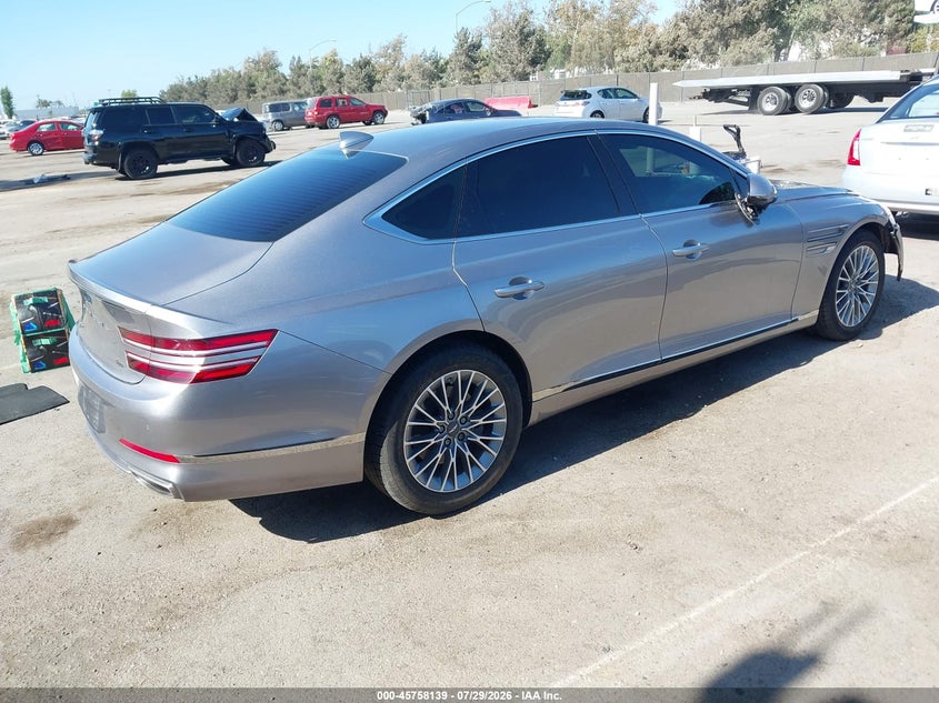 Vin: kmtgb4sc6ru240779, lot: 46256861, genesis g80 2.5t awd 20244