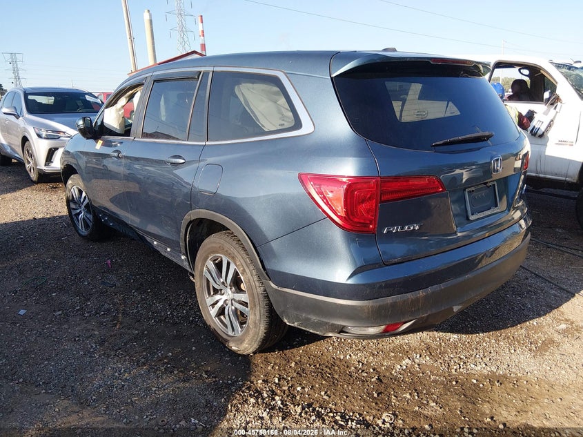 Vin: 5fnyf6h38gb089587, lot: 46256888, honda pilot ex 20163