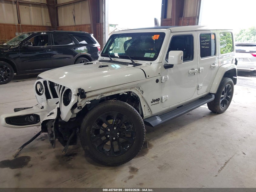 Vin: 1c4hjxeg8mw814902, lot: 46256921, jeep wrangler unlimited high altitude 20212