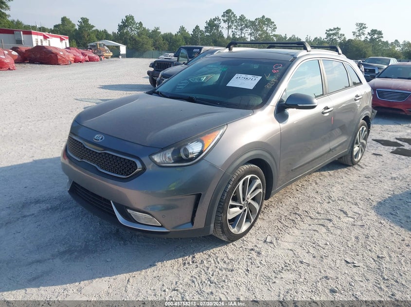 Vin: kndce3lc0h5076421, lot: 46256935, kia niro touring 20172