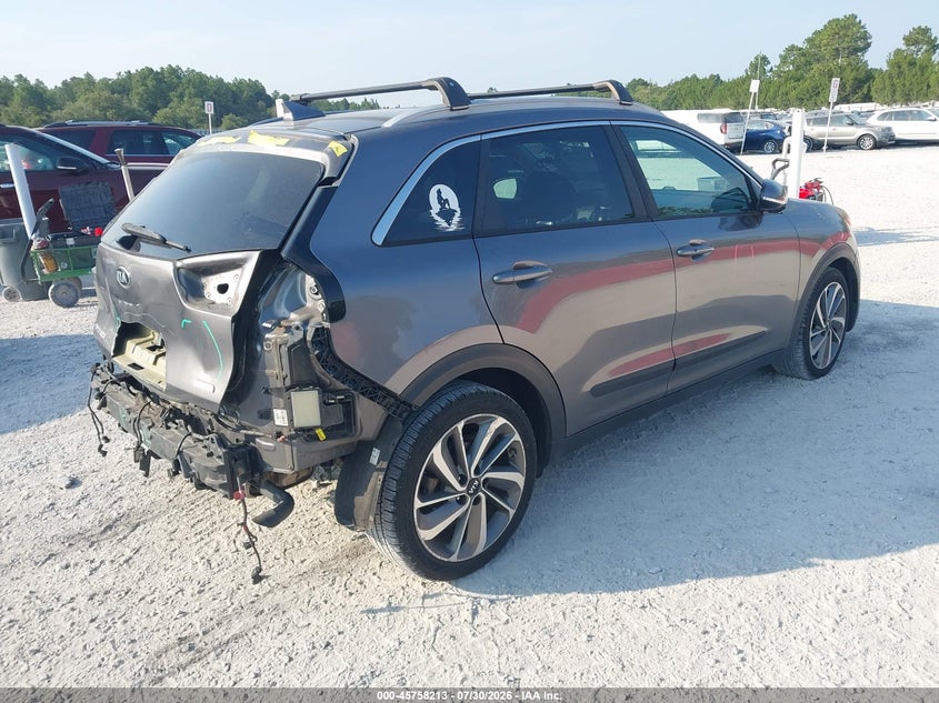 Vin: kndce3lc0h5076421, lot: 46256935, kia niro touring 20174