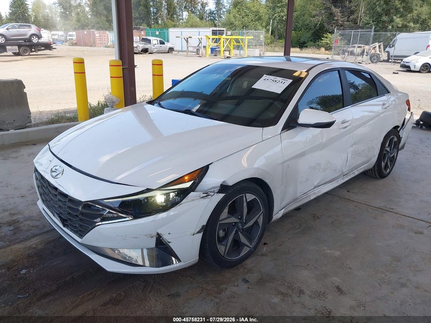 2023 HYUNDAI ELANTRA HYBRID auction photo 2