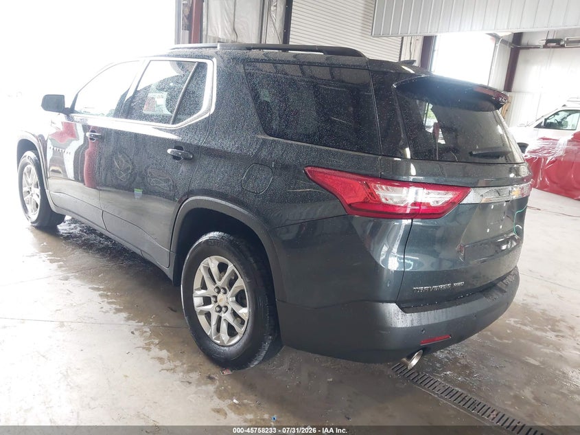 Vin: 1gnevgkw6mj149084, lot: 46256955, chevrolet traverse awd lt cloth 20213