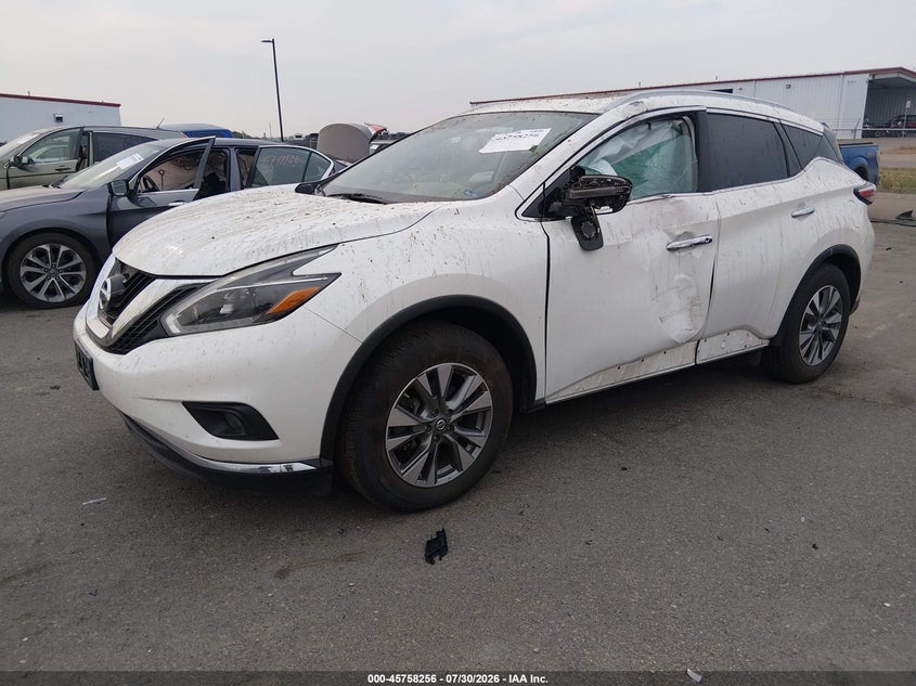 Vin: 5n1az2mh9jn190922, lot: 46256978, nissan murano sl 20182