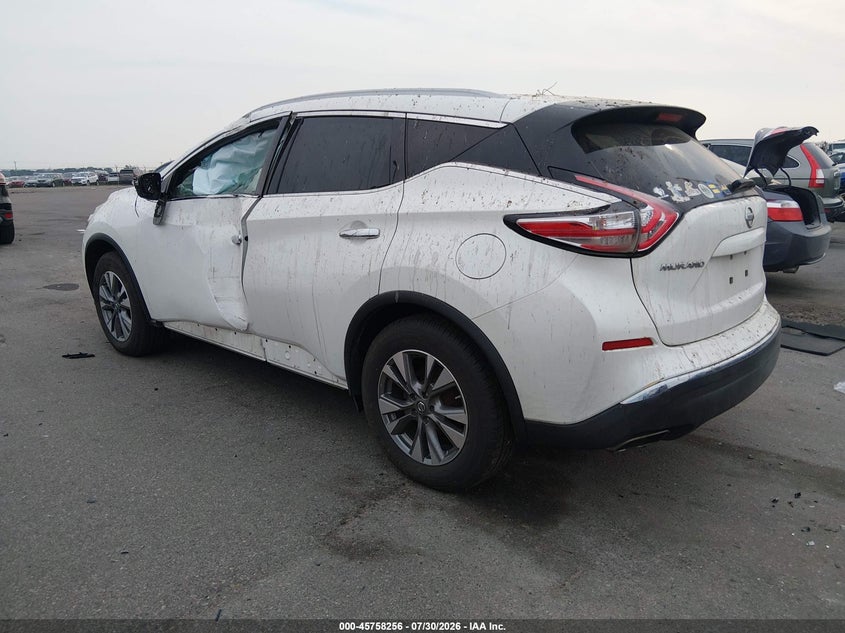 Vin: 5n1az2mh9jn190922, lot: 46256978, nissan murano sl 20183