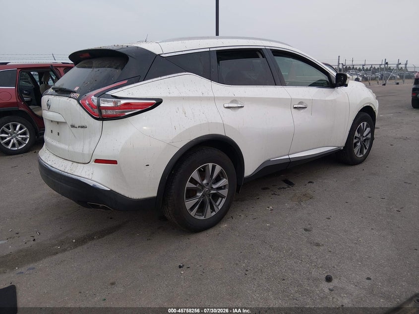 Vin: 5n1az2mh9jn190922, lot: 46256978, nissan murano sl 20184