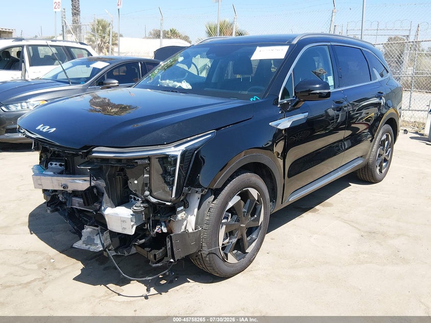 Vin: kndrhdjg6s5343016, lot: 46256987, kia sorento hybrid ex 20252