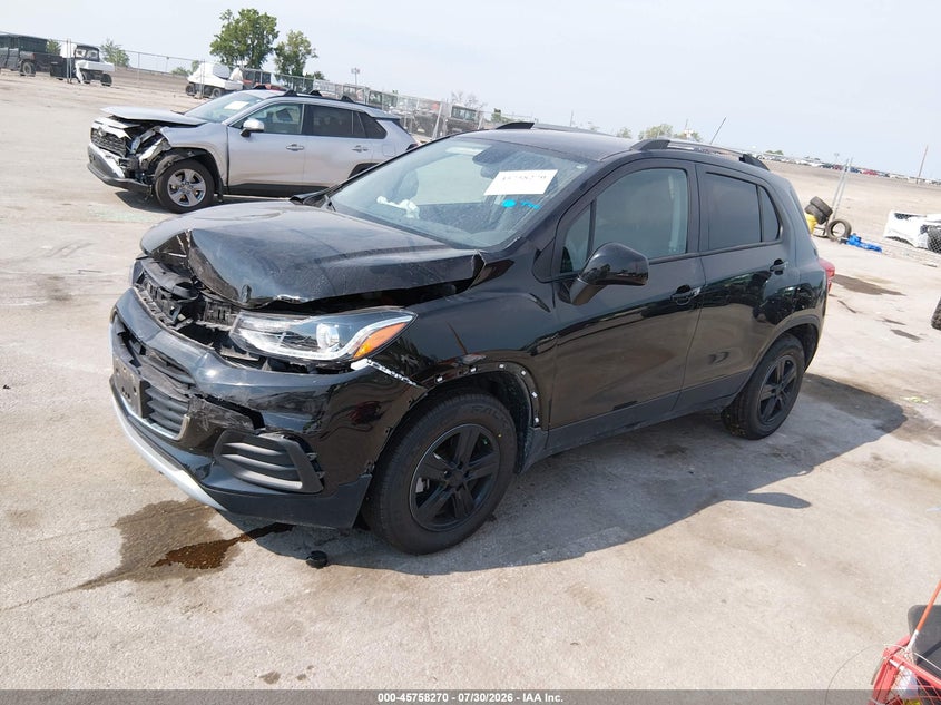 Vin: kl7cjpsb3mb347539, lot: 46256992, chevrolet trax awd lt 20212