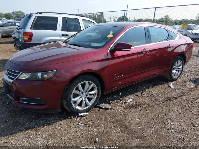 Vin: 2g1115s30g9205915, lot: 46257011, chevrolet impala 2lt 20162