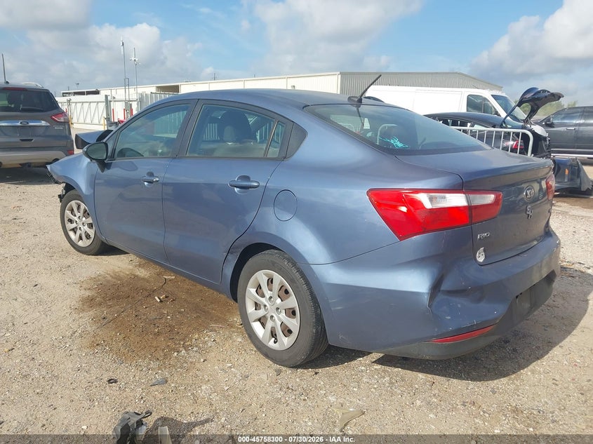 Vin: knadm4a39g6553045, lot: 46257021, kia rio lx 20163