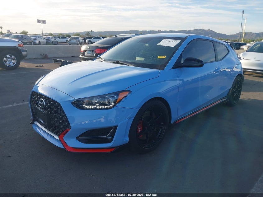 Vin: kmht36ah1nu015274, lot: 46257065, hyundai veloster n 20222