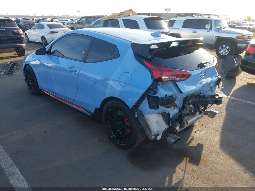 Vin: kmht36ah1nu015274, lot: 46257065, hyundai veloster n 20223