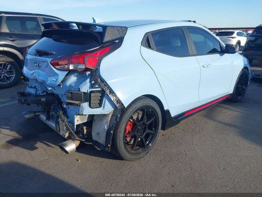 Vin: kmht36ah1nu015274, lot: 46257065, hyundai veloster n 20224