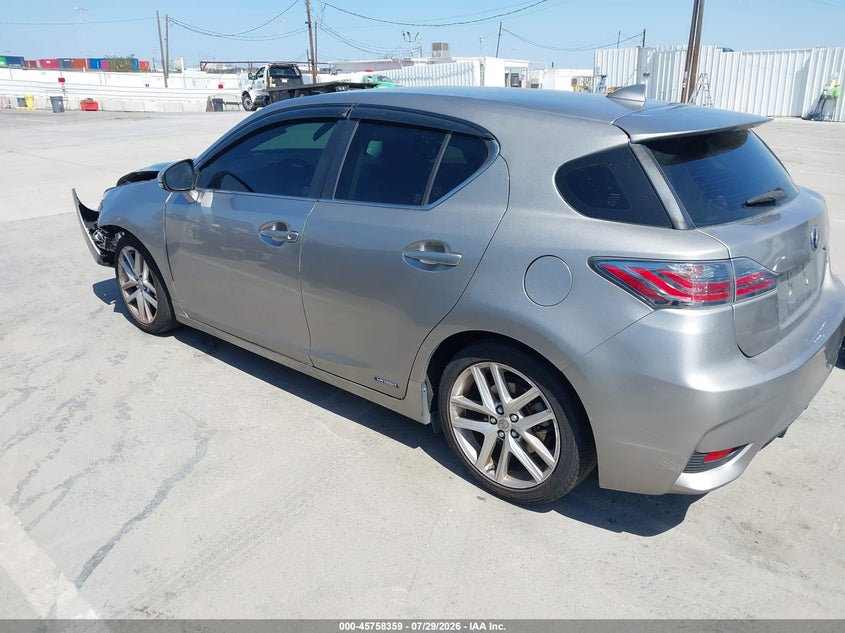 Vin: jthkd5bh1h2290616, lot: 46257080, lexus ct 200h 20173