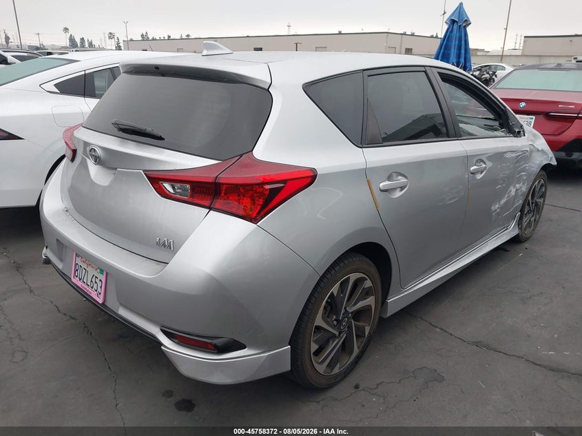 Vin: jtnkarje4gj518472, lot: 46257094, scion im 20164