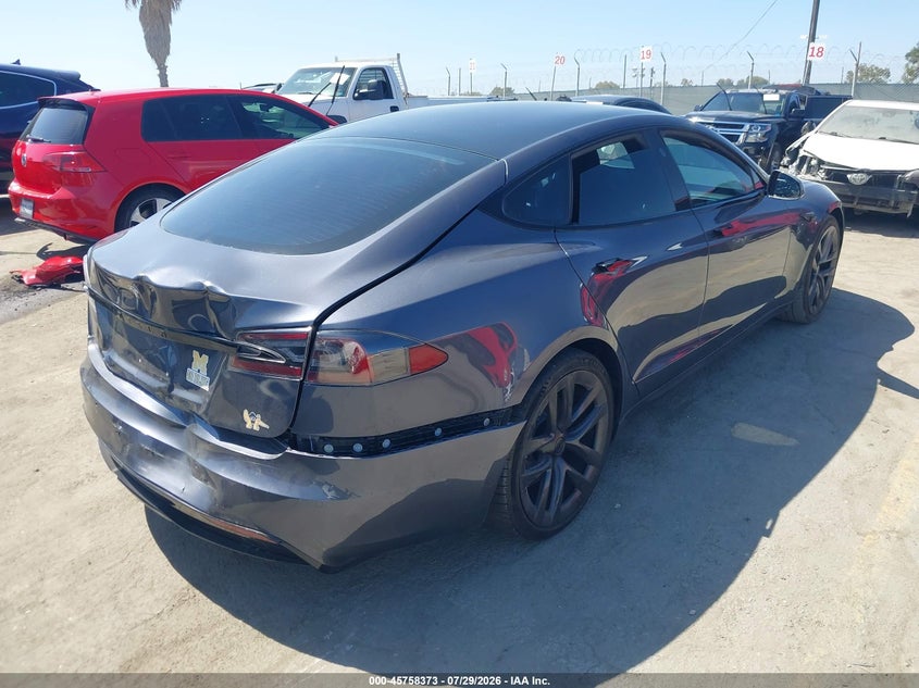2021 TESLA MODEL S auction photo 4