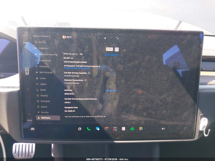 2021 TESLA MODEL S auction photo 7