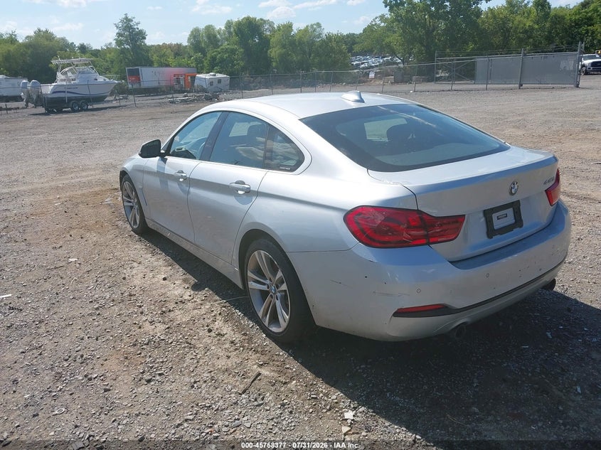 Vin: wba4j5c5xkbm65912, lot: 46257099, bmw 440i gran coupe 20193