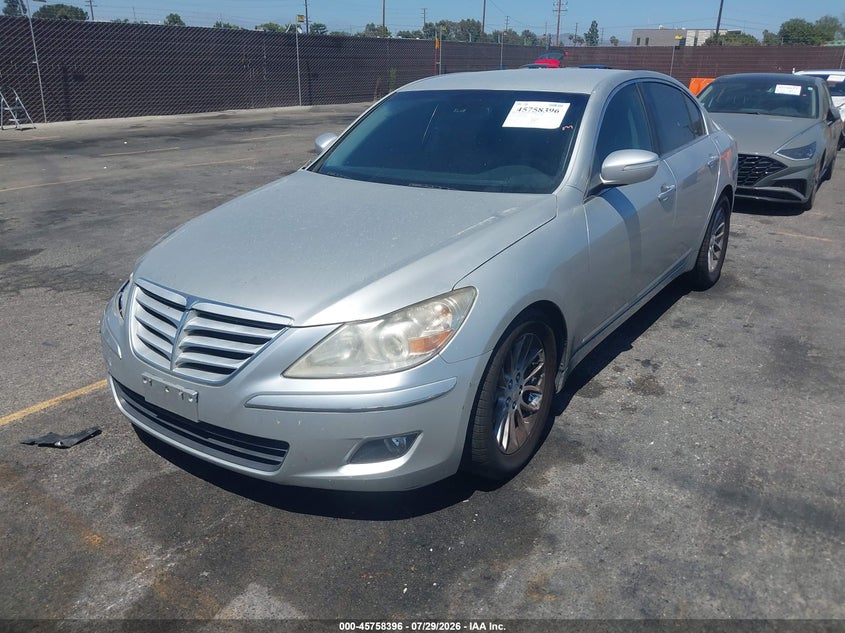 Vin: kmhgc4dexbu139305, lot: 46257120, hyundai genesis 3.8 20112